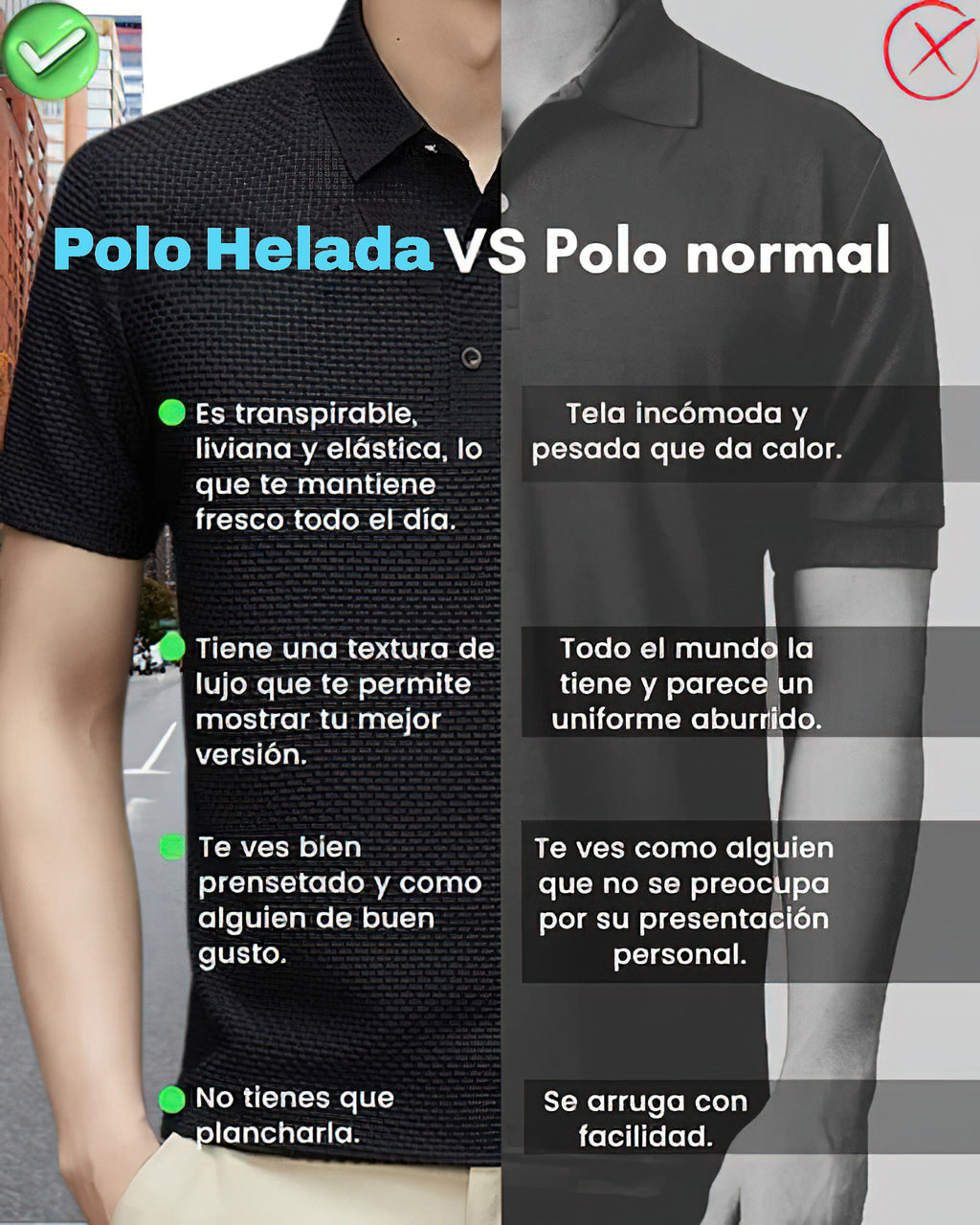 Polo Seda Helada™ by AURA